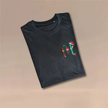 Kojenecký body Set vánočních triček pro mámu a dítě s iniciálami Barva: Bílá, Velikost pro dítě: 76-86 (12-18 měsíců), Velikost pro mámu: XL - S vlastním textem (Jméno)