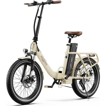 ONESPORT Elektrické kolo ONESPORT OT16 20 palců, 250 W, baterie 48 V 17 Ah BÍLÁ|ŠEDÁ 2025