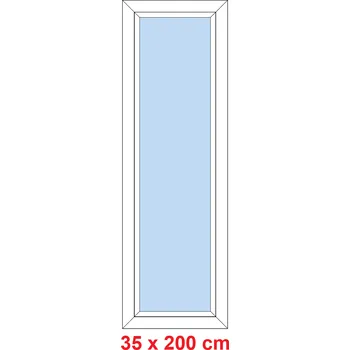 Okno Soft Plastové okno 35x200 cm, FIX neotevíravé