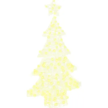 Vánoční dekorace Vánoční stromeček s 100 LED diodami Teplá bílá 120 cm Akryl