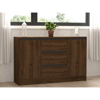 Komoda Konzolový stolek Onat - Walnut, Anthracite