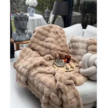 Pohovka Sofa Shawl Bubble 200x150 - Brown