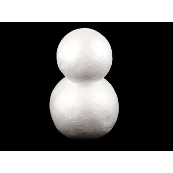 Vánoční dekorace Sněhulák polystyrenový 9x14cm