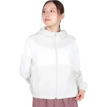 Dívčí bunda Dámská bunda UNDER ARMOUR-UA Rival Woven Jkt HD Bílá L