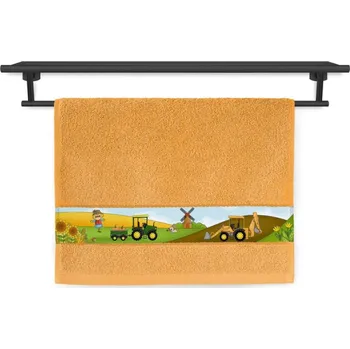 Dětský ručník RUJANA 30x50 Malý farmář oranžový