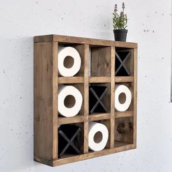 police Dekorativní dřevěná nástěnná police Raf299