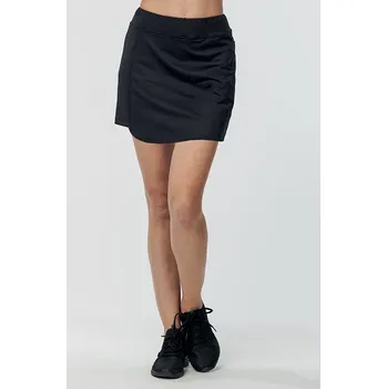 Dámská sukně Funkční černá dámská sukně s kraťasy a kapsou s potiskem 192 lom velikost S