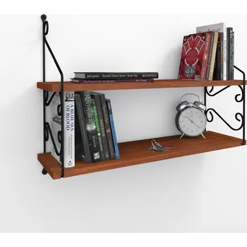 police Nástěnná police Seramoni 2'li - Walnut