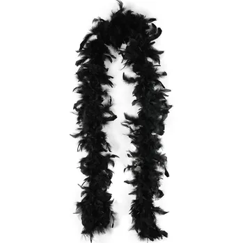 Šála HRAČKY KARNEVAL Boa černé šála s peřím 2m *KARNEVALOVÝ DOPLNĚK*