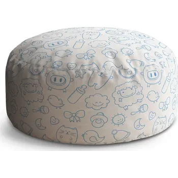 Taburet Sablio Taburet Circle Kreslení: 38x48 cm