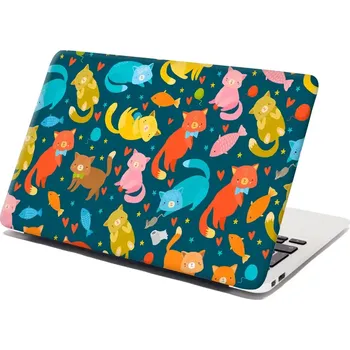 samolepka Sablio Samolepka na notebook Kočky s rybkami - 29x20 cm