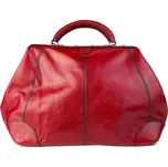 KATANA Luxusní dámská kožená kabelka Orleans Červená