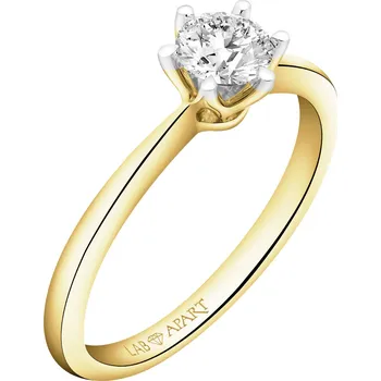 Prsten Zlatý prsten s laboratorním briliantem - 0,50 ct - ryzost 750 - 500.104