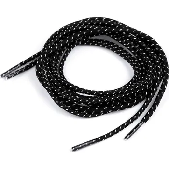 Tkaničky do bot Reflexní tkaničky do bot, tenisek, mikin délka 130 cm, střední, 5 černá