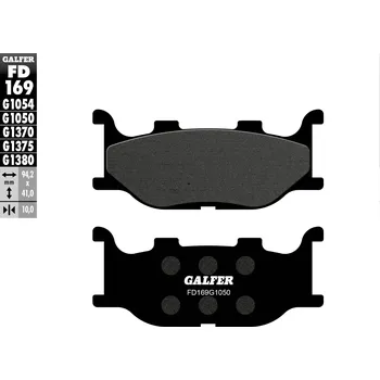 Brzdová destička GALFER brzdové destičky KH199 polokovové SCOOTER (GALFER brzdové destičky KH199 polokovové SCOOTER)