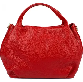 Kabelka GIOSTRA Dámská kožená kabelka crossbody Olivie Červená