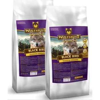 Krmivo pro psa Wolfsblut Black Bird Senior 2x12,5kg - krůta s batáty