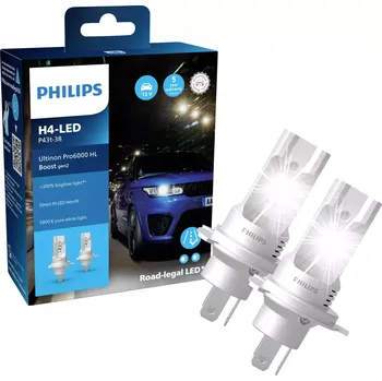 Autožárovka Philips Ultinon Pro6000 Boost Gen2 H4 12V 18W 2 ks