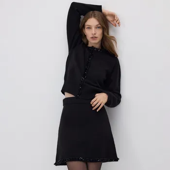 Dámská sukně Reserved - Flitrová sukně - černý - 723AK-99X - 723AK-99X-L