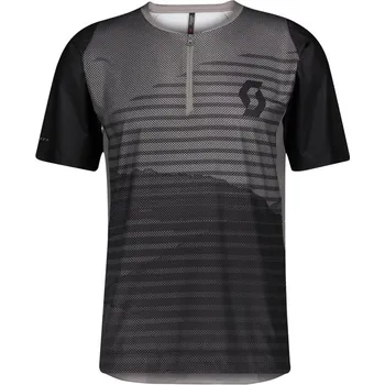 cyklistický dres Scott Shirt M Trail Vertic Zip s/sl šedá/černá Velikost: M