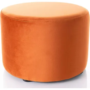 Taburet Kulatý taburet DOLORES 2 - oranžový