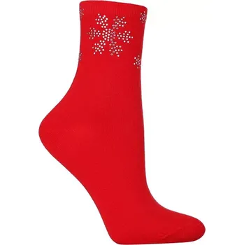 Dámské ponožky Dámské ponožky Sparkling Flake - 38-41 / červená