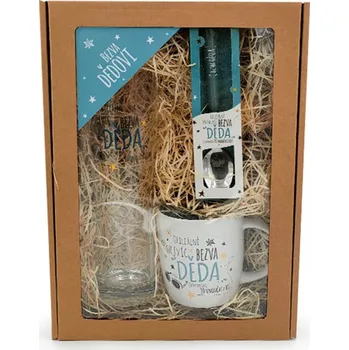 Dárkový potravinový koš Nekupto - Dárkový balíček Bezva DĚDA