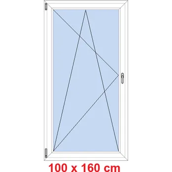 Okno Soft Balkonové dveře 100x160 cm, otevíravé a sklopné