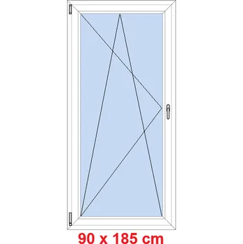 Okno Soft Balkonové dveře 90x185 cm, otevíravé a sklopné