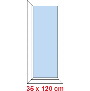 Okno Soft Plastové okno 35x120 cm, FIX neotevíravé