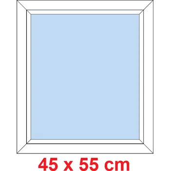 Okno Soft Plastové okno 45x55 cm, FIX neotevíravé