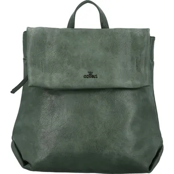 Kabelka Trendy dámský koženkový kabelko-batoh Coveri Lethea, tmavě zelený