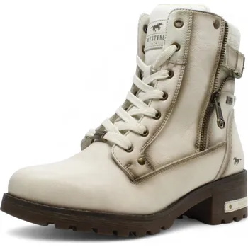 Dámská zimní obuv DÁMSKÉ KOTNÍKOVÉ BOTY MUSTANG 15M0082001 BÍLÁ Barva: BÍLÁ, Velikost: 41