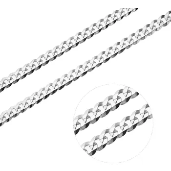 Řetízek Bealio BEALIO Stříbrný náhrdelník PANCER 140 Délka řetízku: 50 cm 03-03629-1446