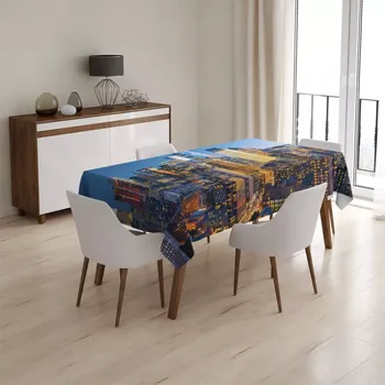 ubrus Sablio Ubrus Noční mrakodrapy - 145x240 cm