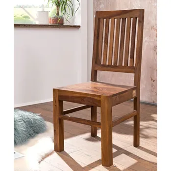 ROUND Židle dřevěná, palisandr, hnědá