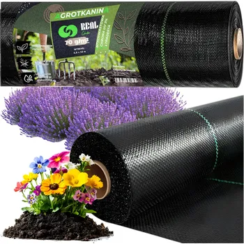 Rohožka Real Home Agrotextilie 70g 0,8m x 50m Černá UV agrotextilní rohož proti plevelům