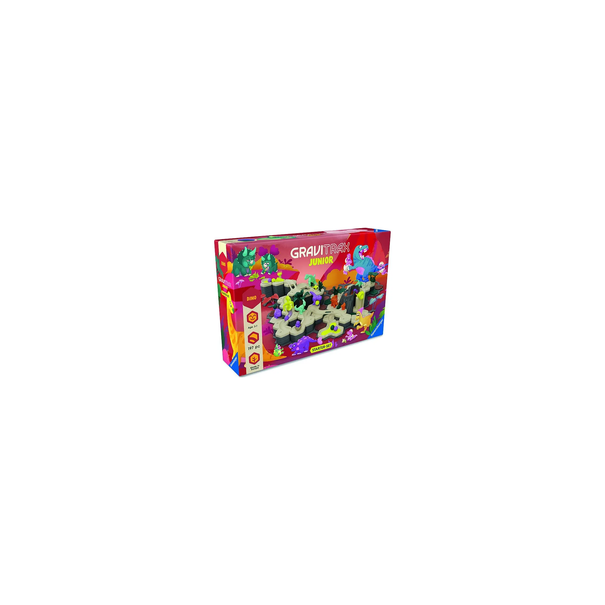 Fotografie 2 - Kuličková dráha Ravensburger GraviTrax Junior Starter Set XXL Dino 197 dílků