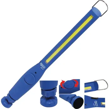Svítilna Ruční pracovní COB LED svítilna ultra plochá (BGS1085319) (Ruční pracovní COB LED svítilna ultra plochá (BGS1085319) nabízí silné světlo díky COB LED technologii, kompaktní tvar a magnetickou základnu pro snadné uchycení při práci.)