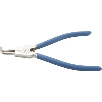 Kleště Kleště na rozpěrné kroužky, zahnuté, pro vnější rozpěrné kroužky 250 mm (BGS100652-1) (Zahnuté kleště na vnější rozpěrné kroužky o délce 250 mm umožňují přesnou manipulaci i v hůře přístupných místech. Ergonomická rukojeť zajišťuje pevný úchop při práci.)