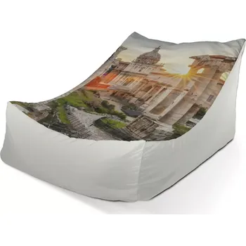 Sedací pytel Sablio Sedací vak Lounge Řím Forum Romanum - 80 x 95 x 50 cm