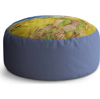 Taburet Sablio Taburet Circle Pšeničné pole s vránami - Vincent van Gogh: 38x48 cm
