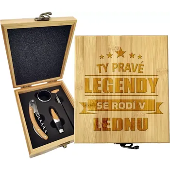 Víno Sablio Dárková sada na víno Ty pravé legendy se rodí v lednu: 147×168×49 mm