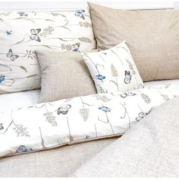 Povlečení Bavlněné povlečení Borboleta + Sit béžová Zapínání: zip, Velikost polštáře: 50x70, Velikost přikrývky: 140x240