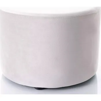 Taburet Kulatý taburet DOLORES 2 - světle šedý