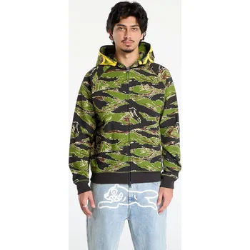 Pánská mikina Mikina Billionaire Boys Club Icecream Smiley Tiger Stripe Full Zip-Through Hood Camo S