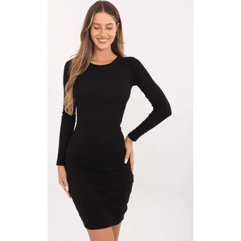Dámské šaty Dress-RV-SK-5131-1.18-black RUE PARIS černá 3455379