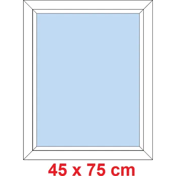 Okno Soft Plastové okno 45x75 cm, FIX neotevíravé