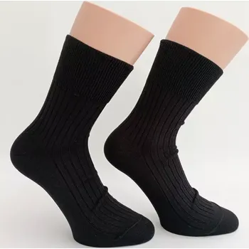 Dámské oblečení Dospělé zdravotní ponožky Rons - 48-50 / černá