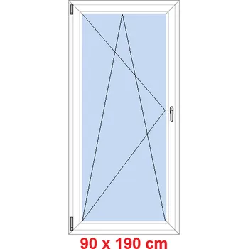 Okno Soft Balkonové dveře 90x190 cm, otevíravé a sklopné